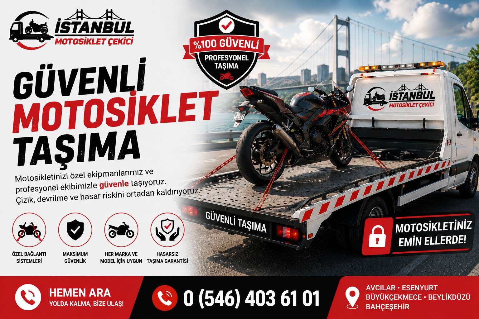 Güvenli Motosiklet Taşıma